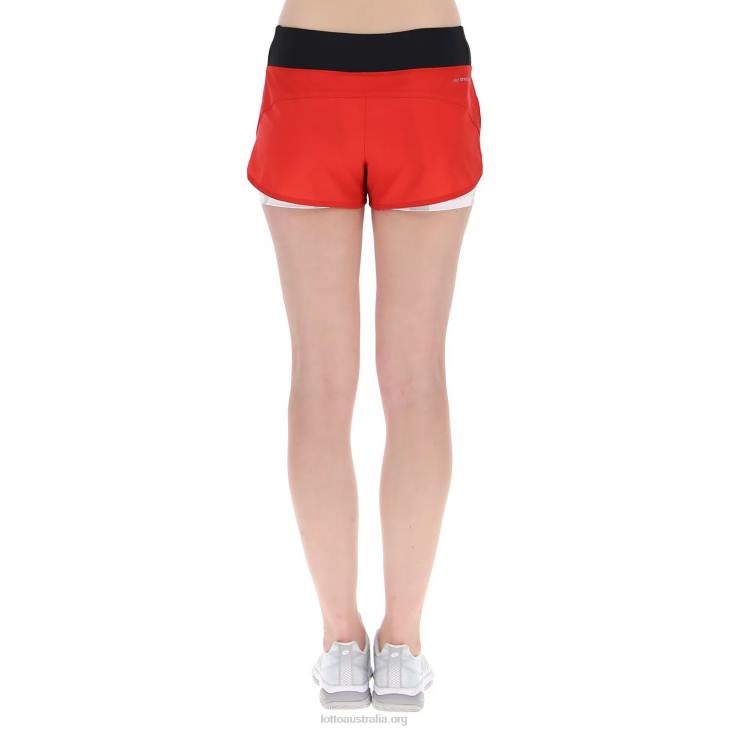 Women Lotto 204N1027 Flame Red Top Ten W III Short Prt2 Pl