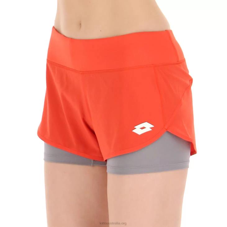 Women Lotto 204N1032 Red Poppy Top W IV Short