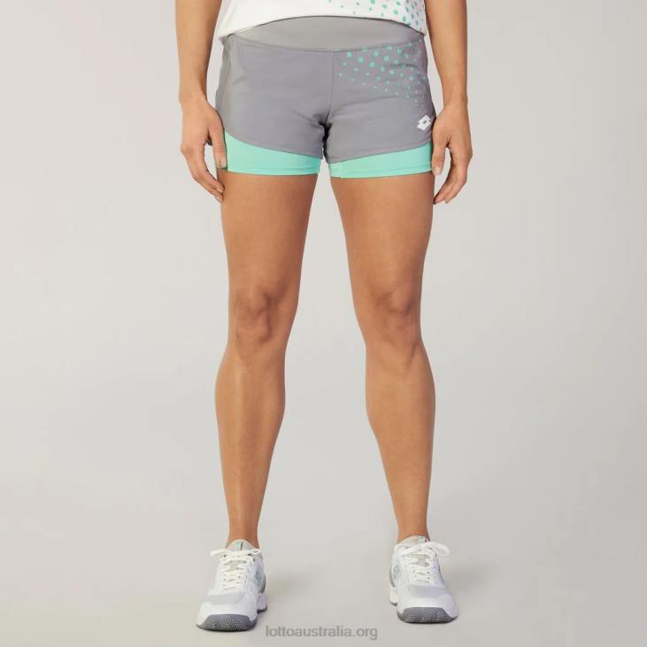 Women Lotto 204N1358 Quicksilver Silver Top Ten Short