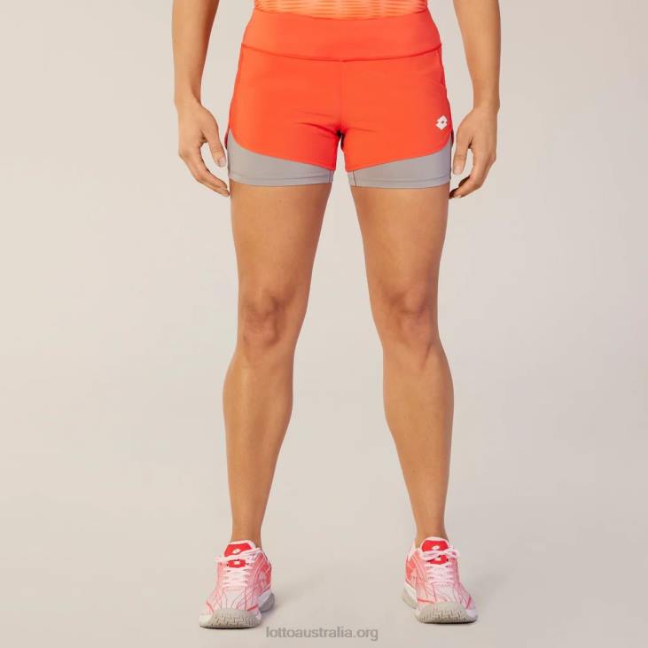 Women Lotto 204N1359 Red Poppy Red Top Ten Short