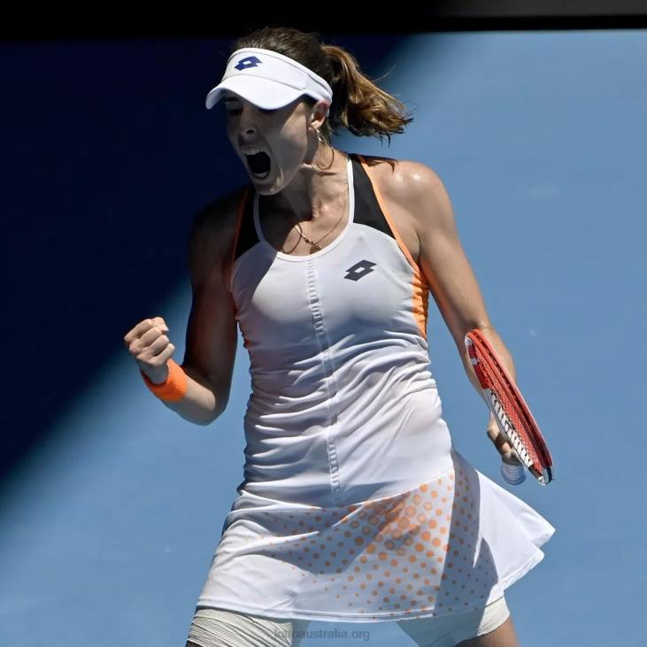 Women Lotto 204N1003 Bright White/Orange Beat Top W IV Dress 1