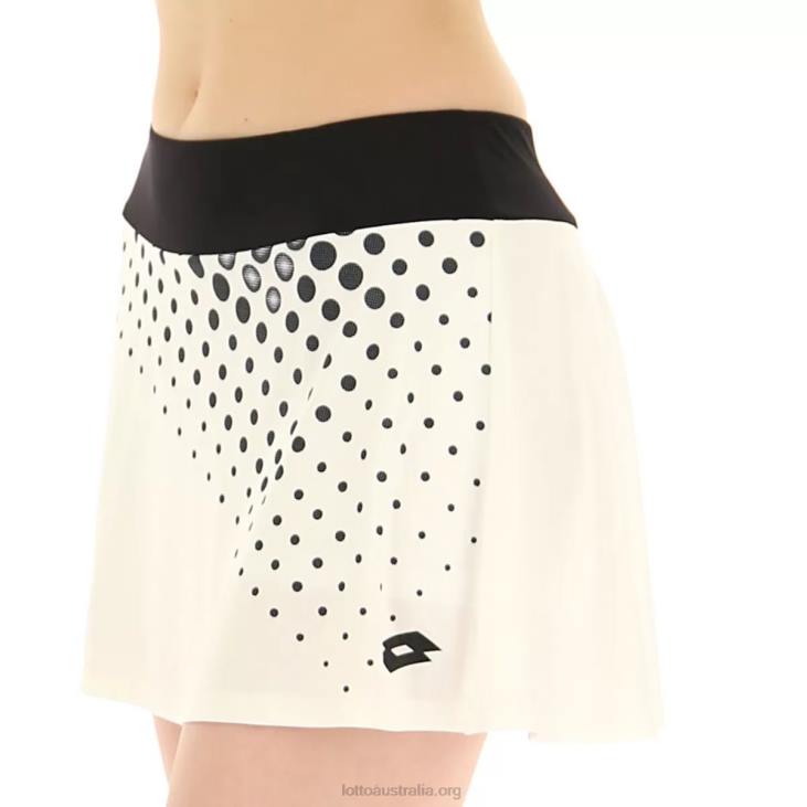 Women Lotto 204N1006 Bright White/All Black Top W IV Skirt 1