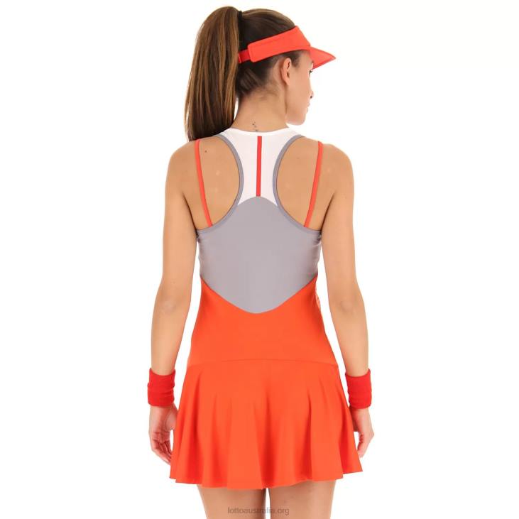 Women Lotto 204N1014 Red Poppy/Bright White Top W IV Dress 2