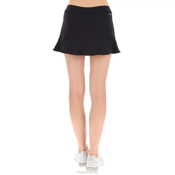 Women Lotto 204N995 All Black Squadra W II Skirt Pl