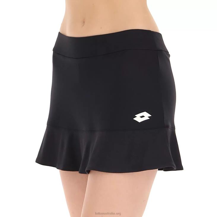 Women Lotto 204N995 All Black Squadra W II Skirt Pl