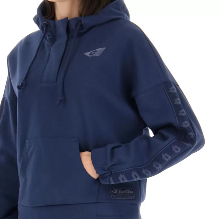 Women Lotto 204N840 Dark Denim Athletica Due W VI Sweat Hd