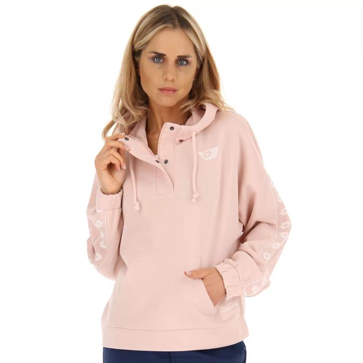 Women Lotto 204N841 Peach Whip Athletica Due W VI Sweat Hd