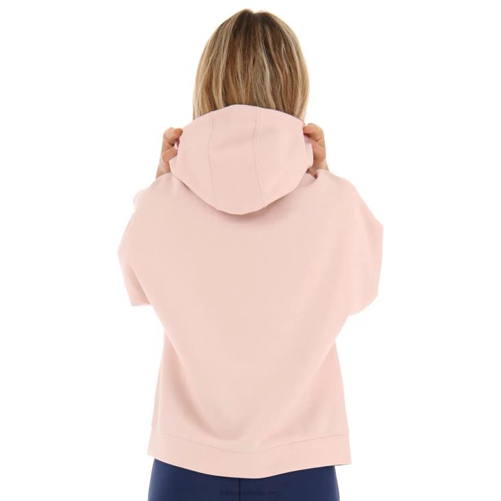 Women Lotto 204N841 Peach Whip Athletica Due W VI Sweat Hd