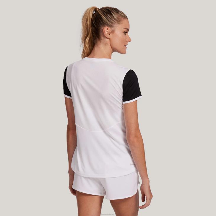 Women Lotto 204N1328 Bright White/All Black White And Black Multi-Color Top Ten Tee