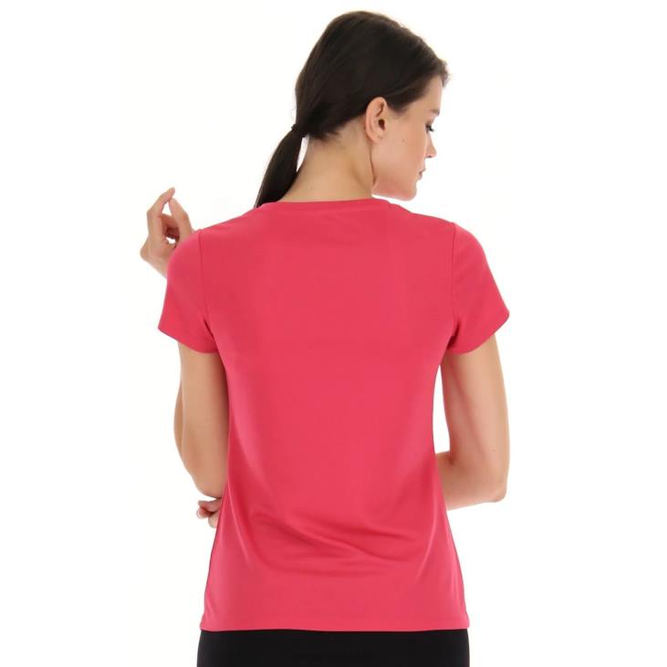 Women Lotto 204N1346 Glamour Pink Pink Multi-Sport Tee