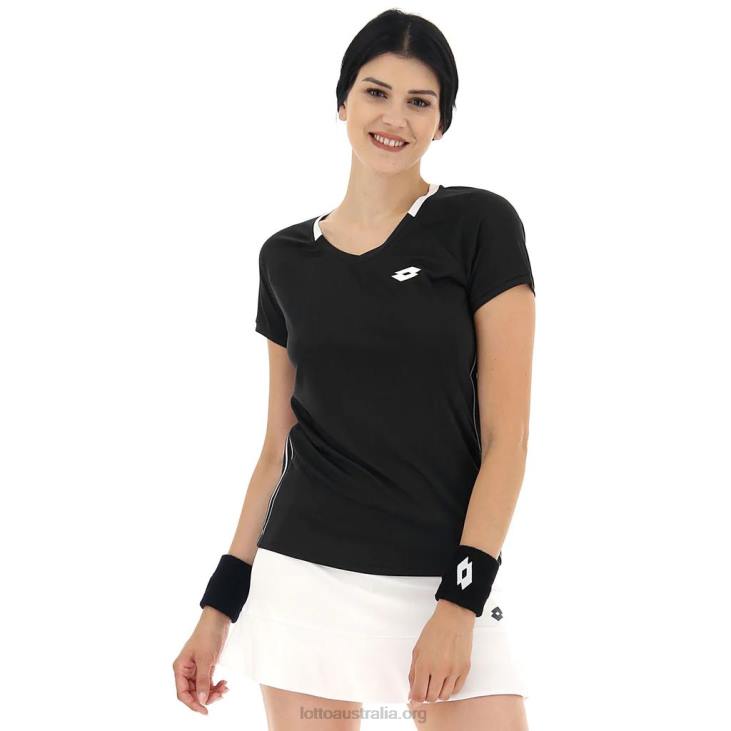 Women Lotto 204N1349 All Black Black Squadra Tee II