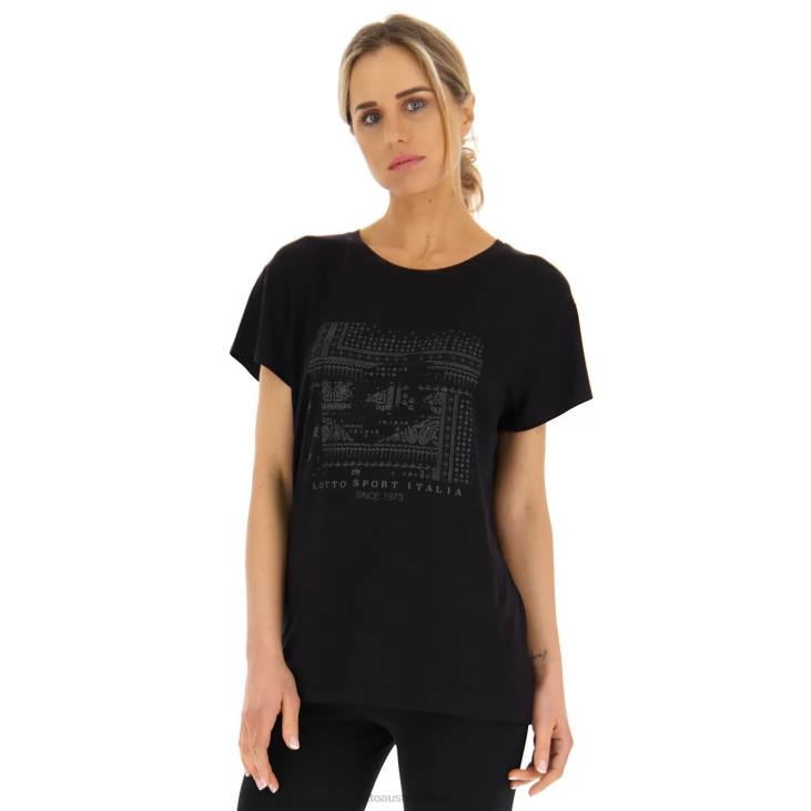 Women Lotto 204N870 All Black Tee Indie W