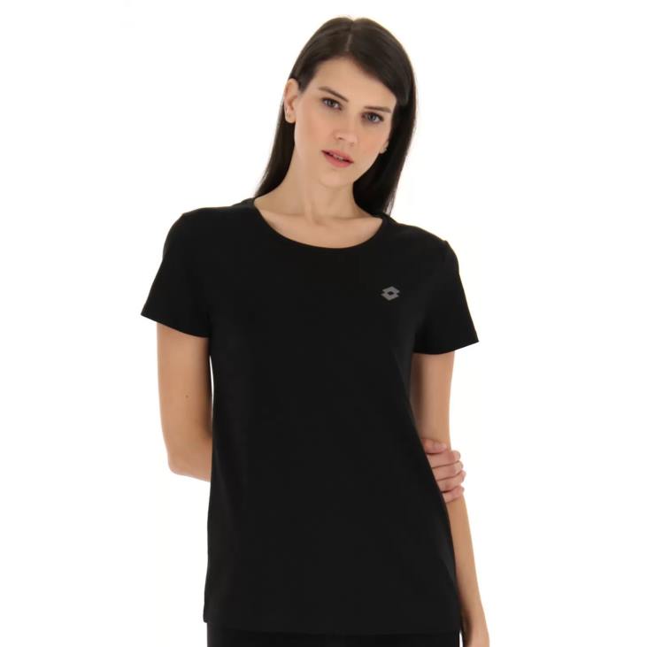 Women Lotto 204N884 All Black Msc W Tee