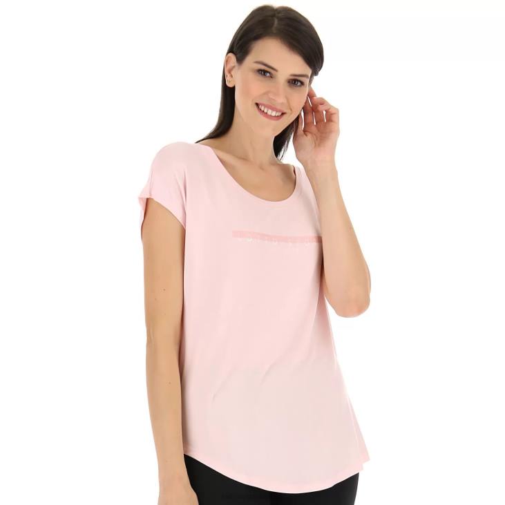 Women Lotto 204N894 Barely Pink Dinamico W V Tee VI