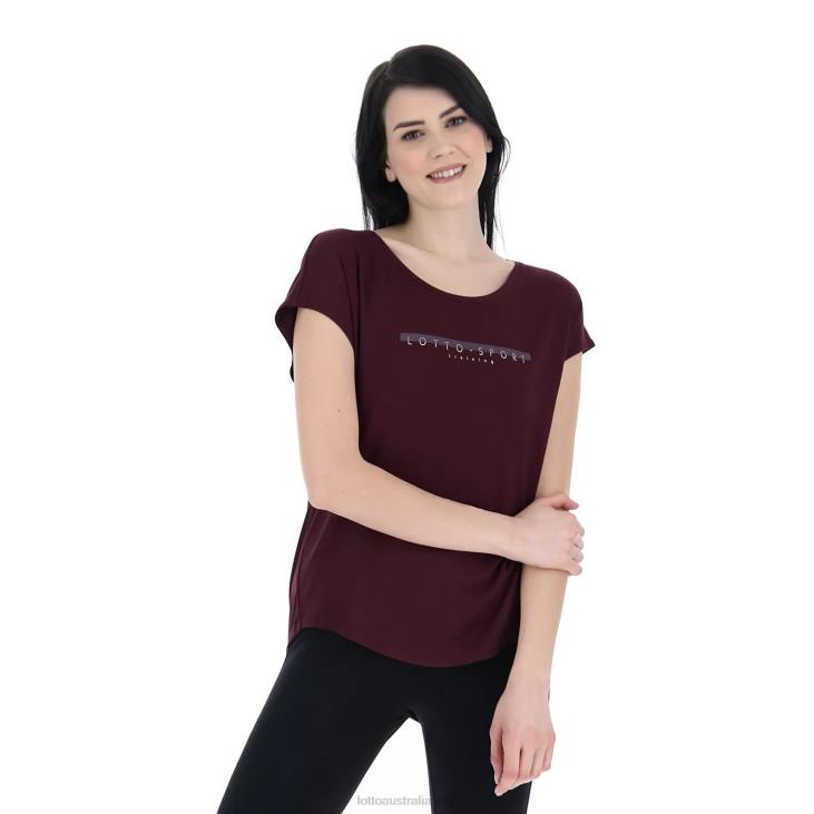 Women Lotto 204N895 Vineyard Dk Red Dinamico W V Tee VI