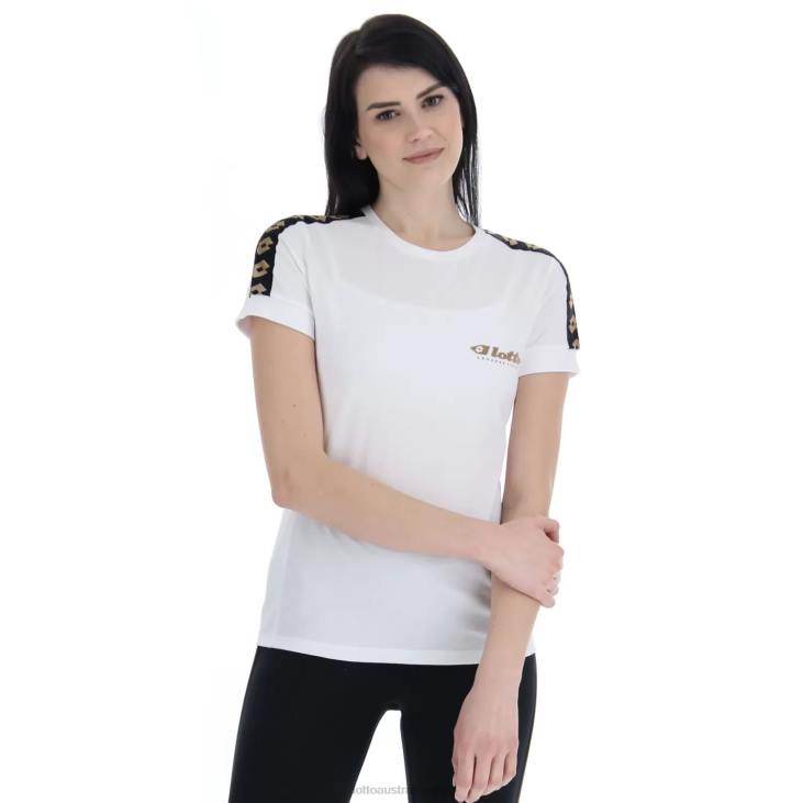 Women Lotto 204N900 Bright White Athletica Classic W IV Tee Js