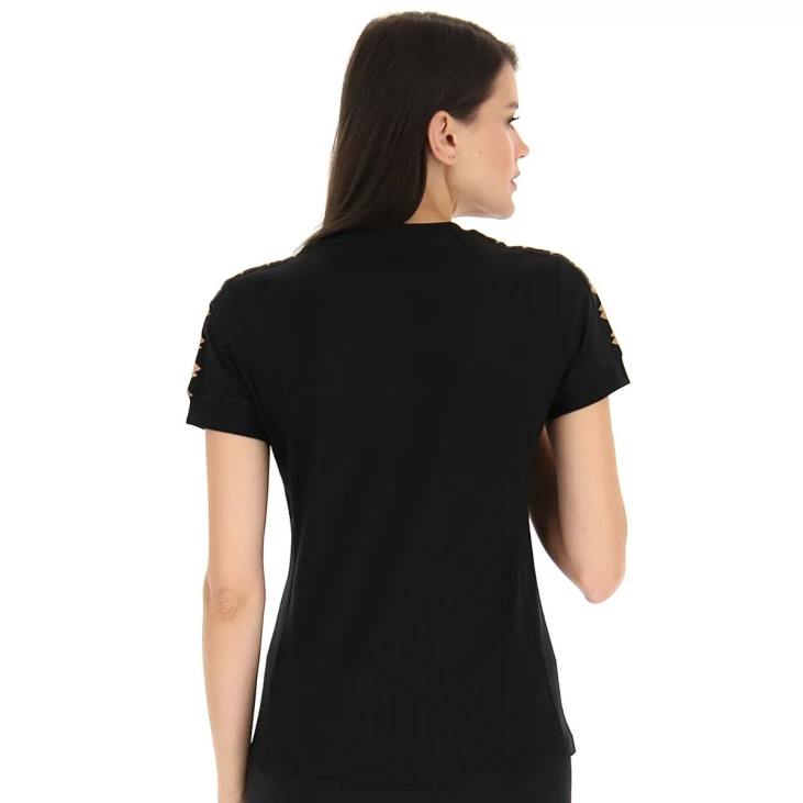 Women Lotto 204N901 All Black Athletica Classic W IV Tee Js