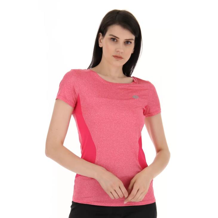 Women Lotto 204N912 Glamour Pink Run Fit W Tee Mel
