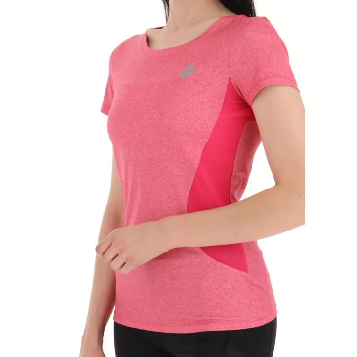 Women Lotto 204N912 Glamour Pink Run Fit W Tee Mel