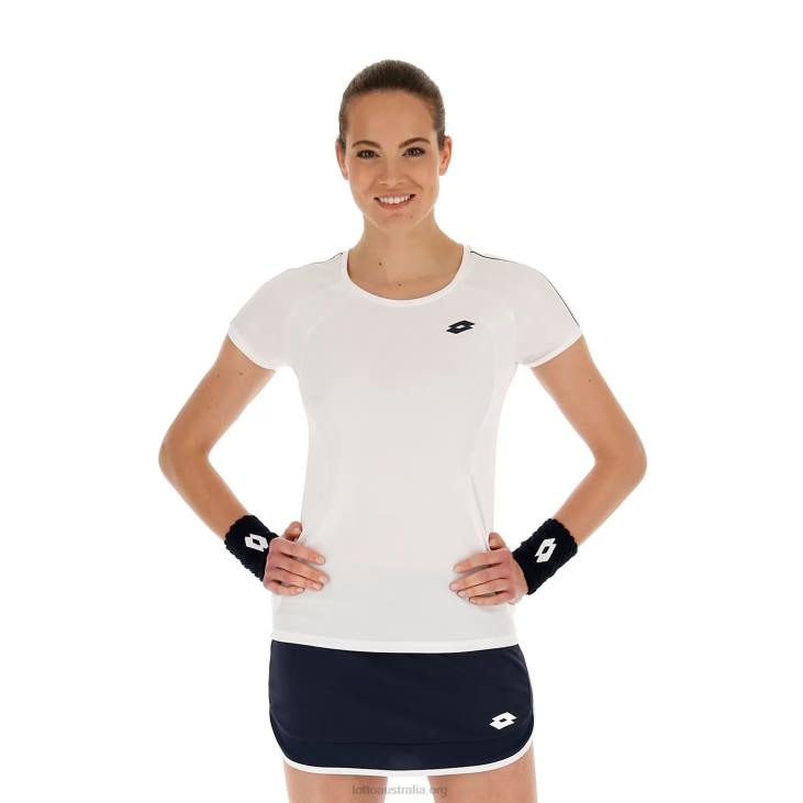 Women Lotto 204N925 Brilliant White Squadra W Tee