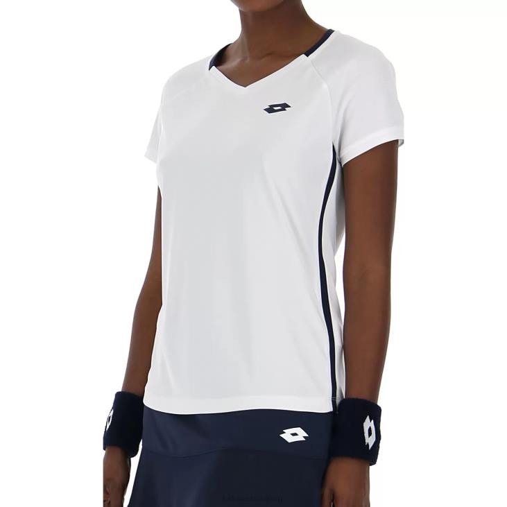 Women Lotto 204N933 Bright White Squadra W II Tee Pl