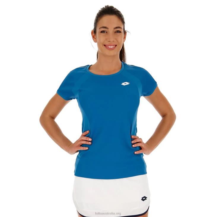 Women Lotto 204N937 Mosaic Blue Squadra W Tee
