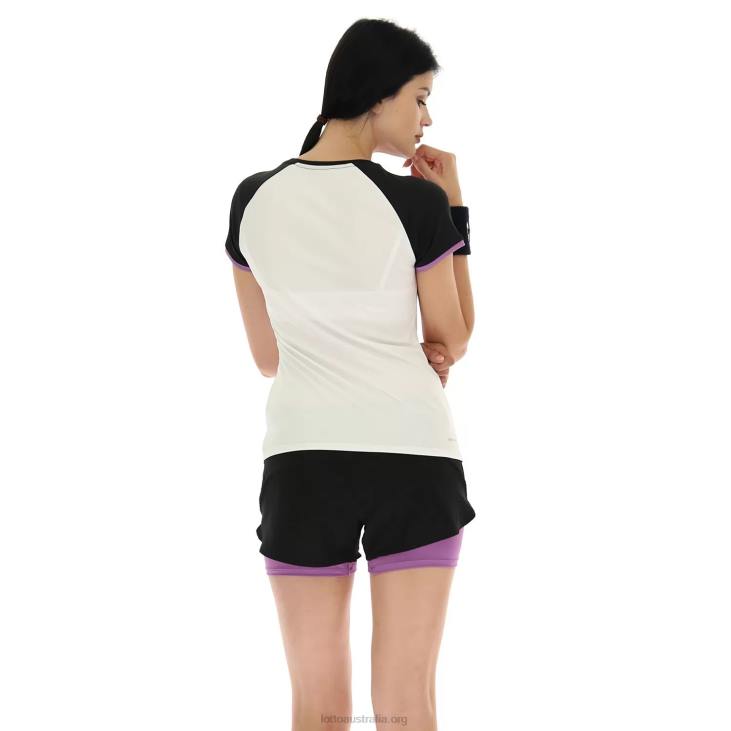 Women Lotto 204N941 Bright White/Bellflower Top Ten W III Tee Prt1 Pl