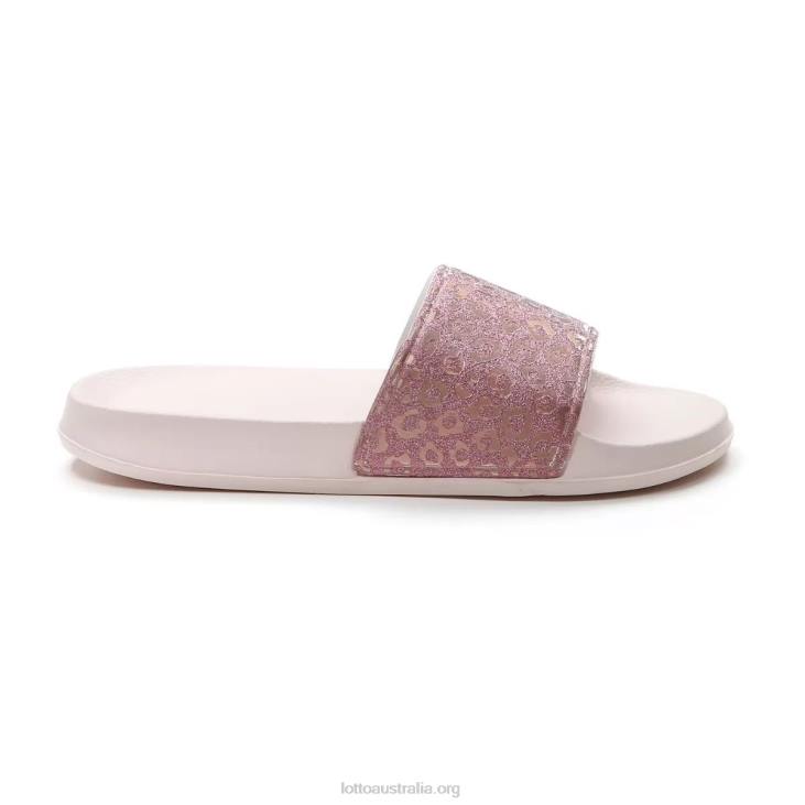 Women Lotto 204N811 Barely Pink Gaya Leopard Slide W