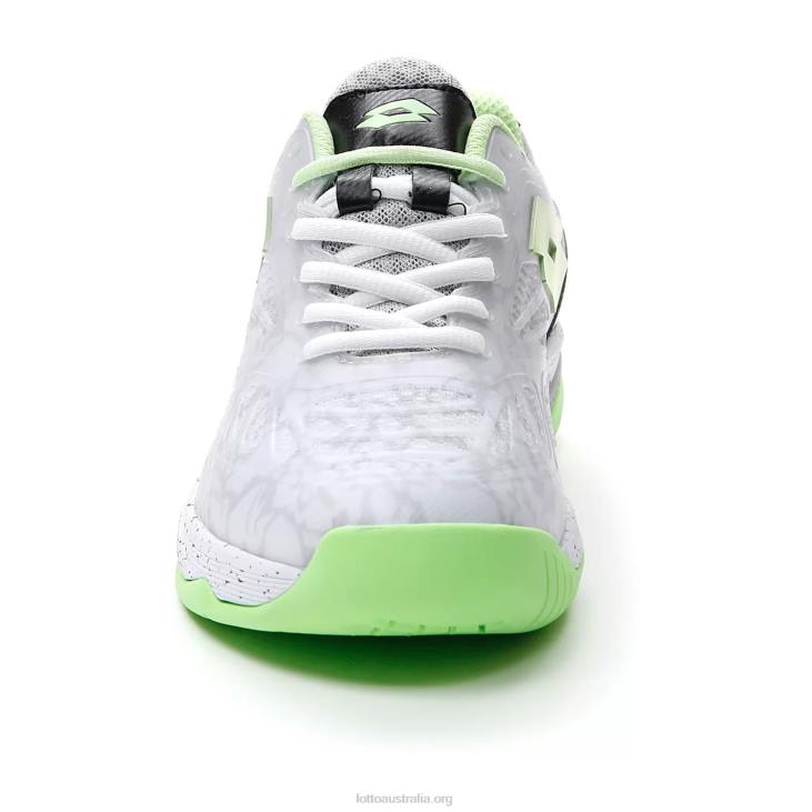 Women Lotto 204N778 All White/Green Apple Neo Superrapida 200 III W