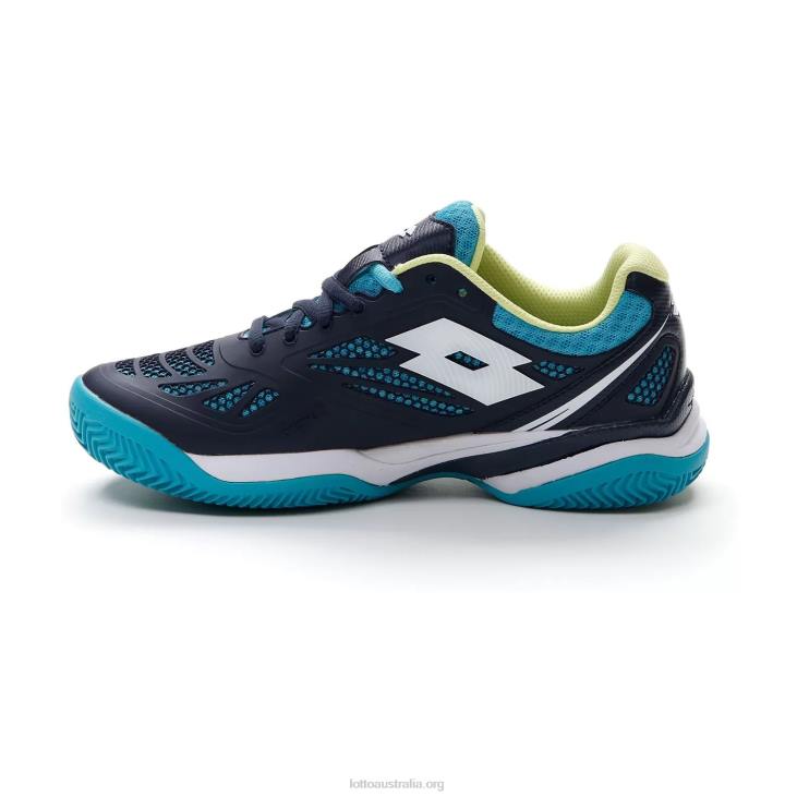 Women Lotto 204N781 Navy Blue/All White/Scuba Blue Superrapida 200 II Prt W