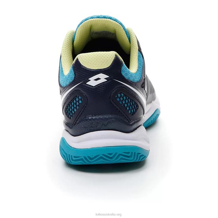 Women Lotto 204N781 Navy Blue/All White/Scuba Blue Superrapida 200 II Prt W