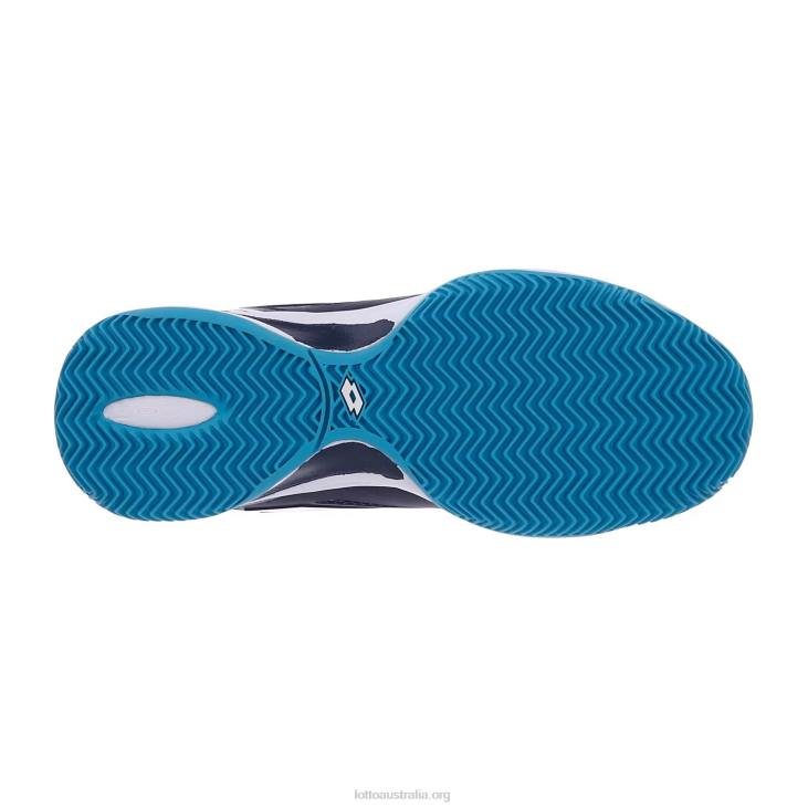 Women Lotto 204N781 Navy Blue/All White/Scuba Blue Superrapida 200 II Prt W