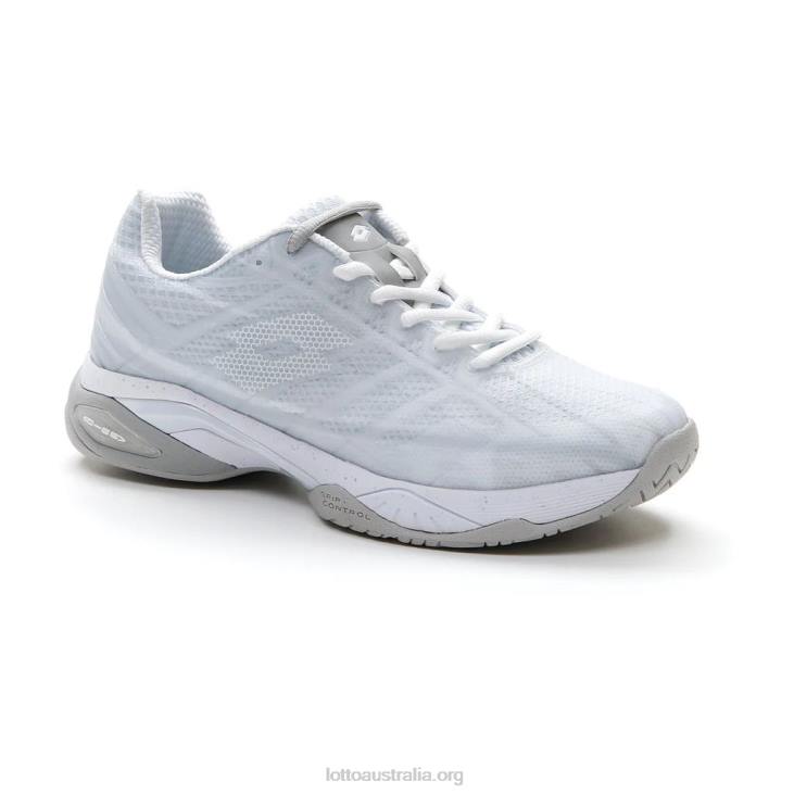 Women Lotto 204N1370 All White/Silver Metal 2 White Mirage 300 Speed