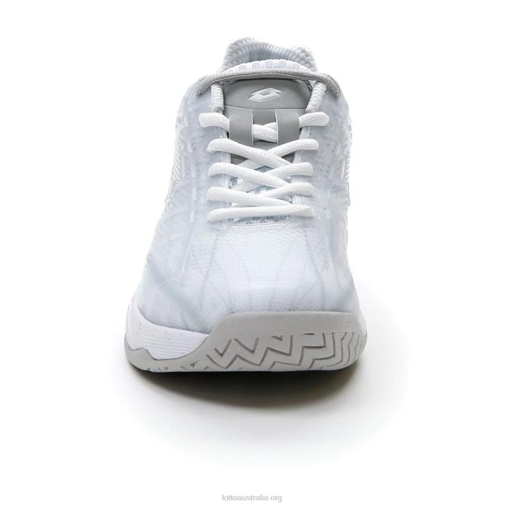Women Lotto 204N1370 All White/Silver Metal 2 White Mirage 300 Speed