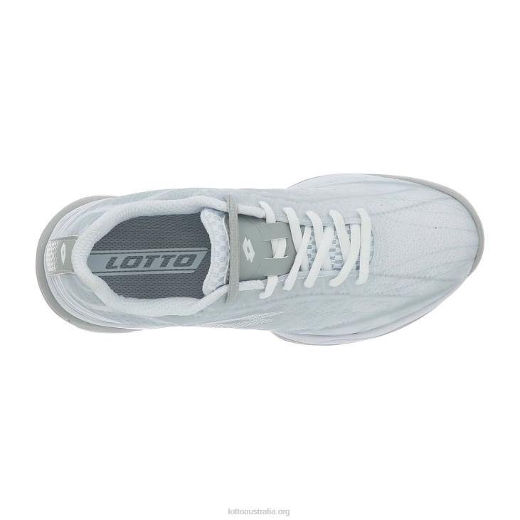 Women Lotto 204N1370 All White/Silver Metal 2 White Mirage 300 Speed