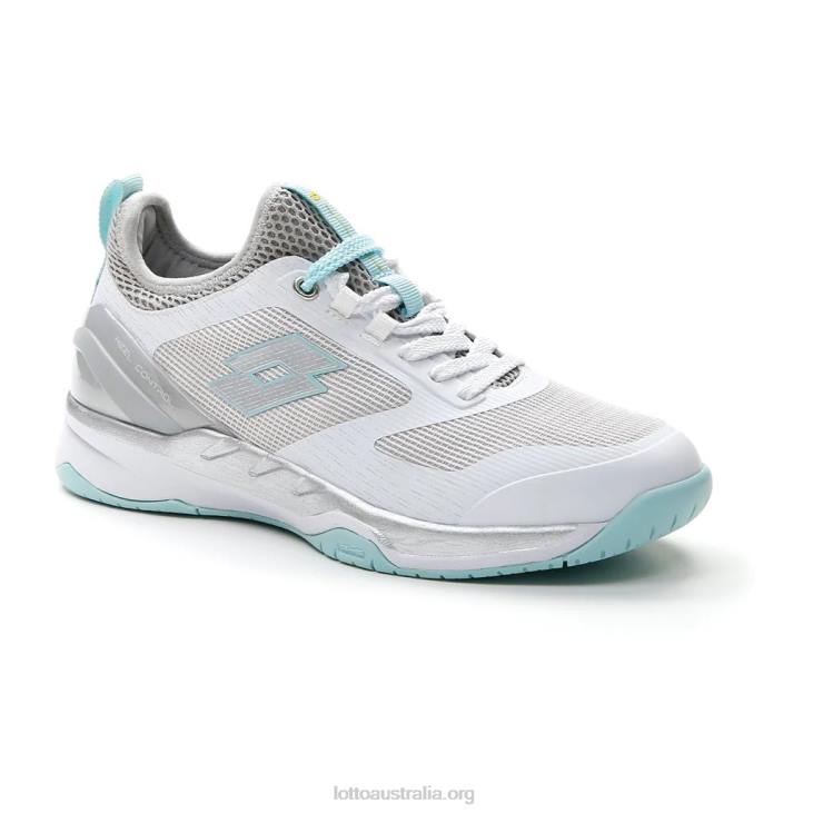 Women Lotto 204N1372 All White/Silver Metal 2/Blue Paradise Mirage 200 Speed