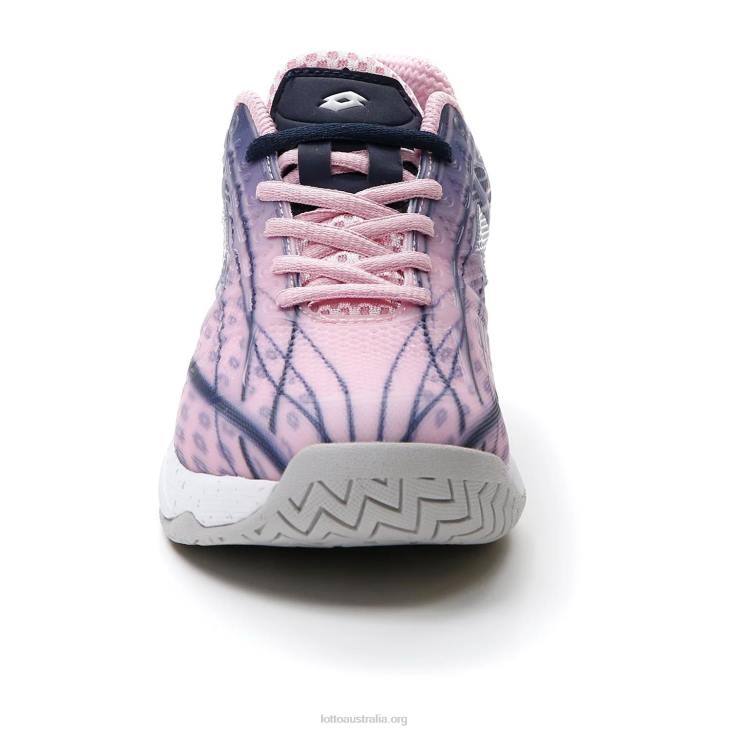 Women Lotto 204N1376 Pink 243C/All White/Navy Blue Pink Mirage 300 Speed