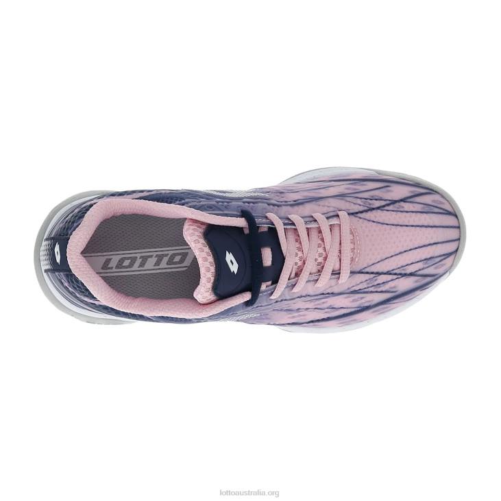 Women Lotto 204N1376 Pink 243C/All White/Navy Blue Pink Mirage 300 Speed