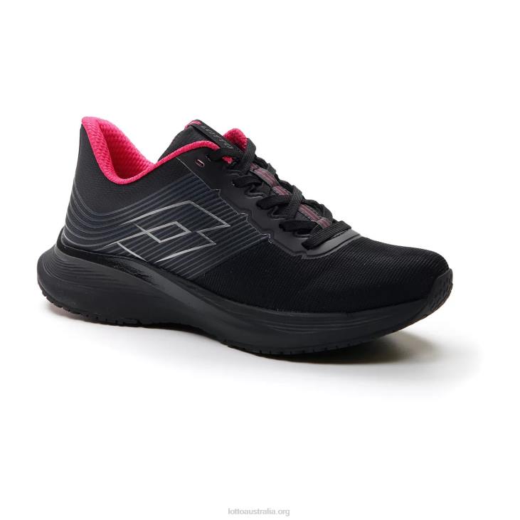 Women Lotto 204N795 All Black/Gravity Titan/Glamour Pink Speedevo 700 II W