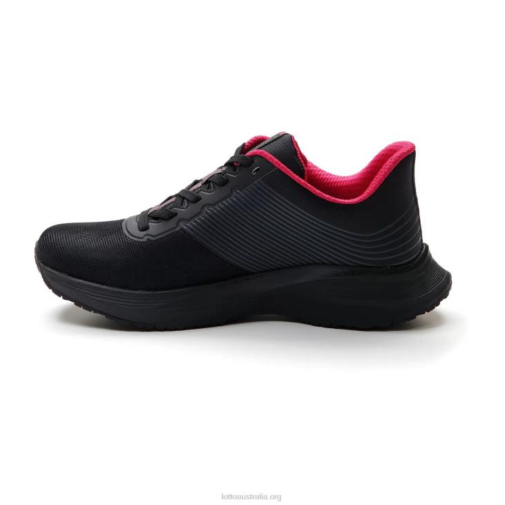 Women Lotto 204N795 All Black/Gravity Titan/Glamour Pink Speedevo 700 II W