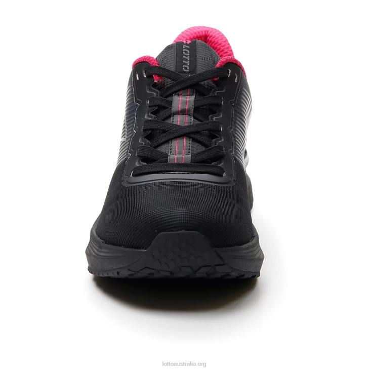 Women Lotto 204N795 All Black/Gravity Titan/Glamour Pink Speedevo 700 II W