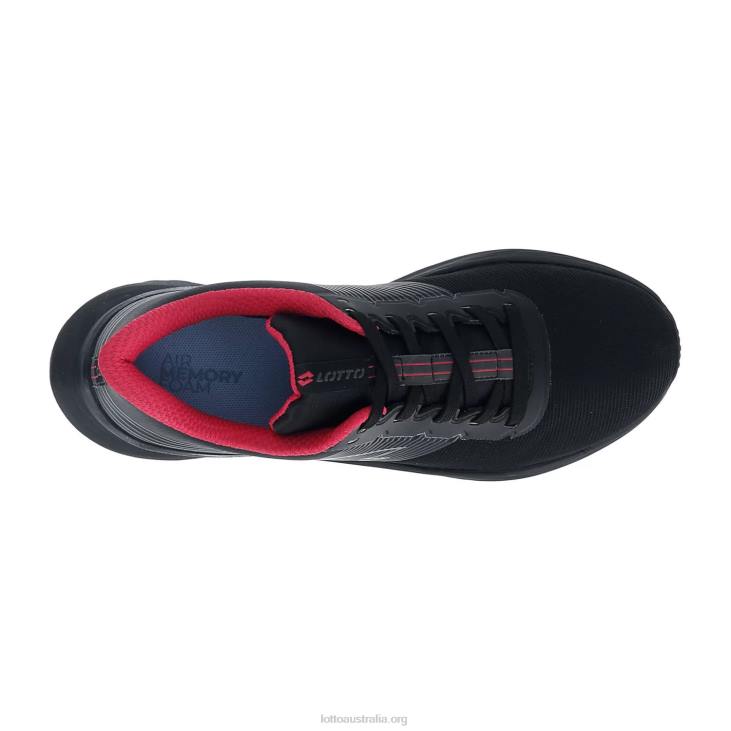 Women Lotto 204N795 All Black/Gravity Titan/Glamour Pink Speedevo 700 II W