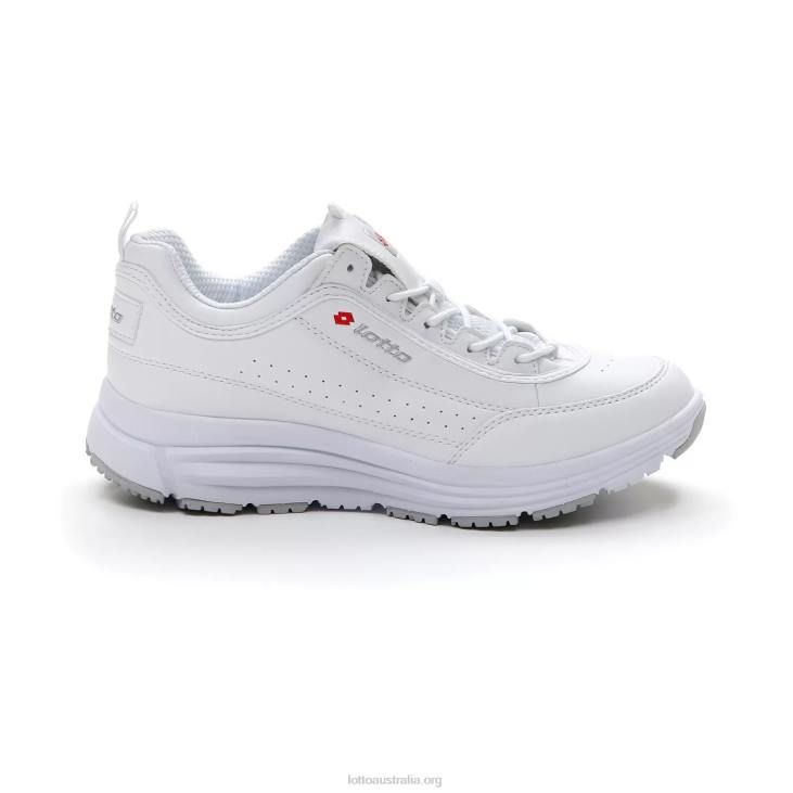 Women Lotto 204N725 All White/Flame Red Love Ride Prime II W