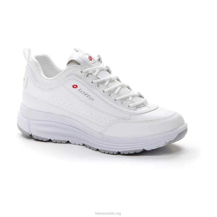 Women Lotto 204N725 All White/Flame Red Love Ride Prime II W
