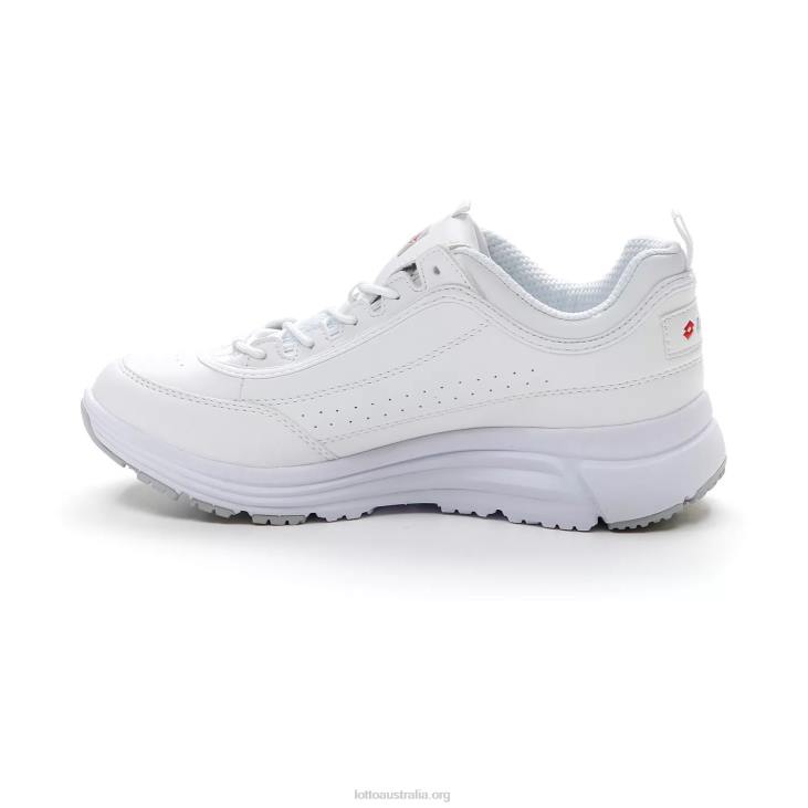 Women Lotto 204N725 All White/Flame Red Love Ride Prime II W