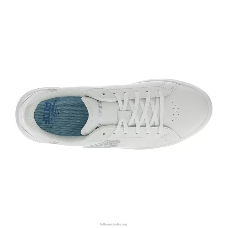 Women Lotto 204N730 White/Silver Metal 2 Venus Amf II Glitter W