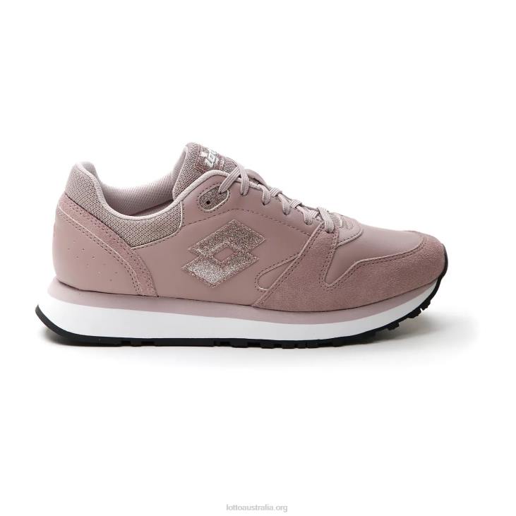 Women Lotto 204N742 Bark Pink/Bark Pink Metal Trainer Wedge III W