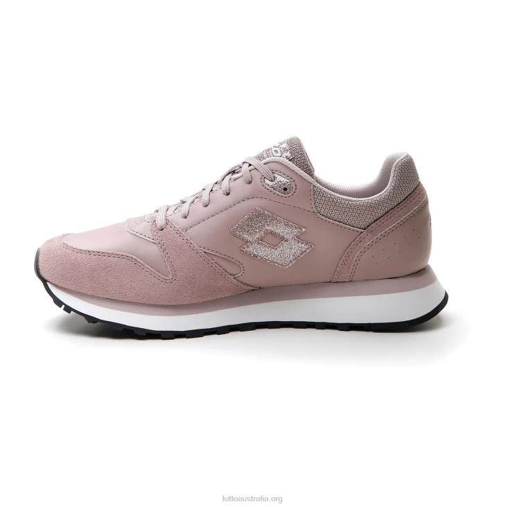 Women Lotto 204N742 Bark Pink/Bark Pink Metal Trainer Wedge III W