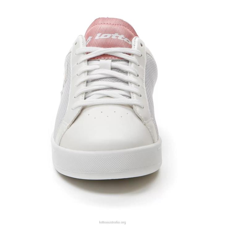 Women Lotto 204N744 White/Rosette 1973 Amf Evo VI Net W