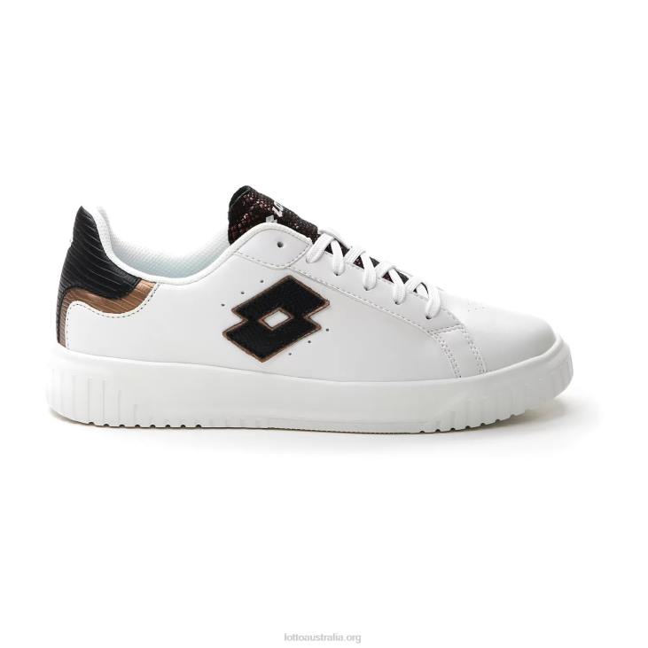 Women Lotto 204N746 White/All Black/Dark Bronze Venus Amf III Py W